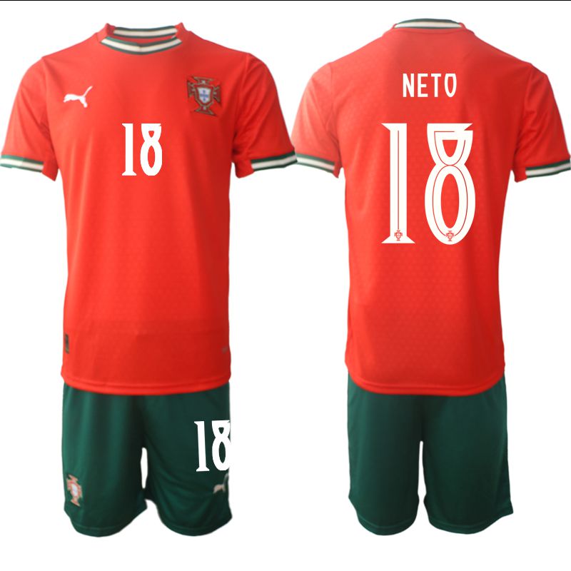Men 2025-2026 Season Portugal home red #18 Soccer Jersey->portugal jersey->Soccer Country Jersey